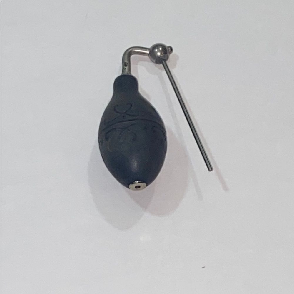 Antique Black Ear Syringe with Metal Nozzle Collection